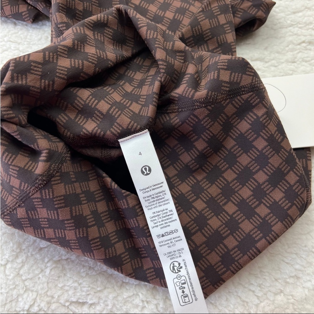 Lululemon Align Square Heart Jacquard Java Sequoi… - image 4